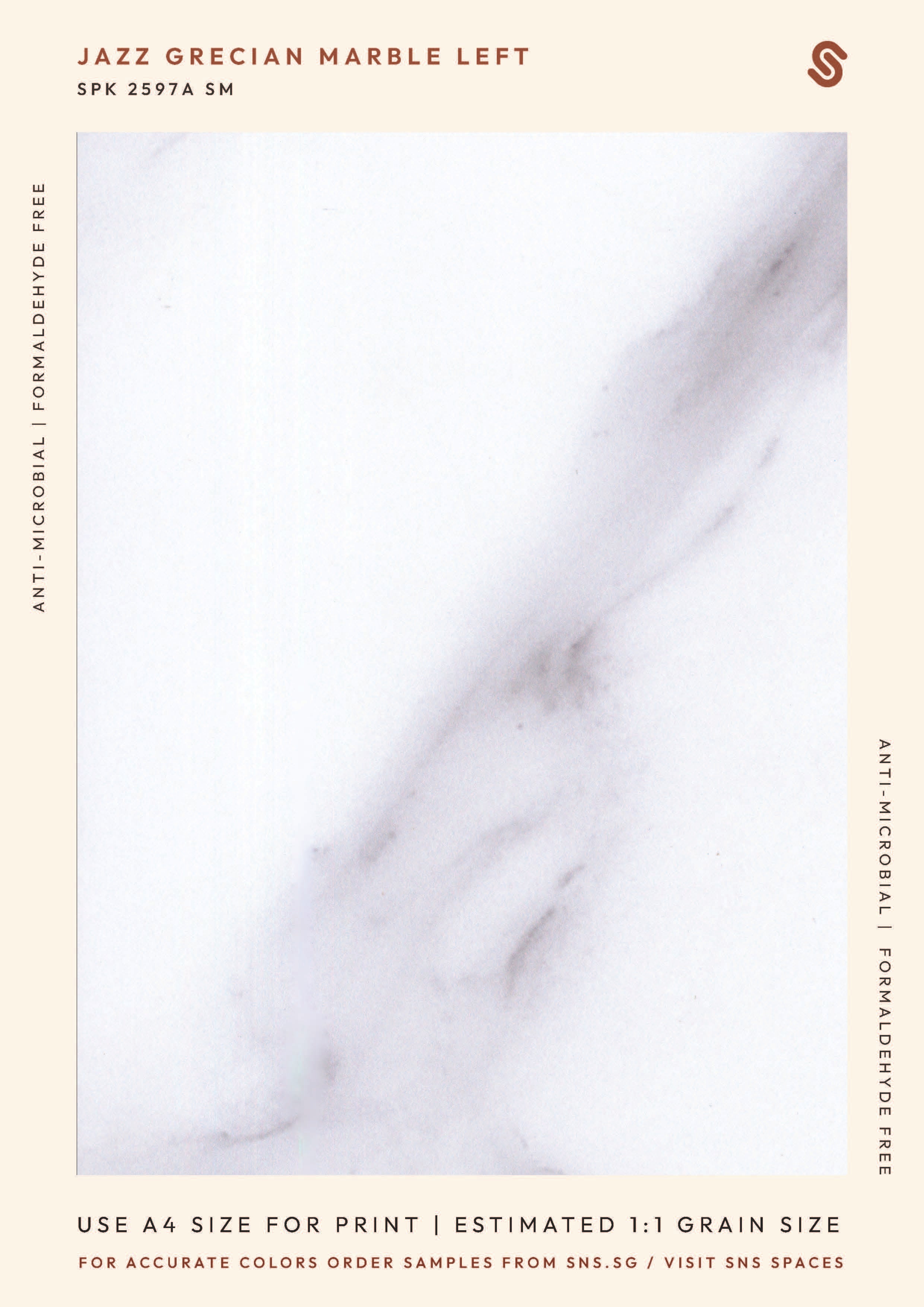 Jazz Grecian Marble Left – SNS Laminates