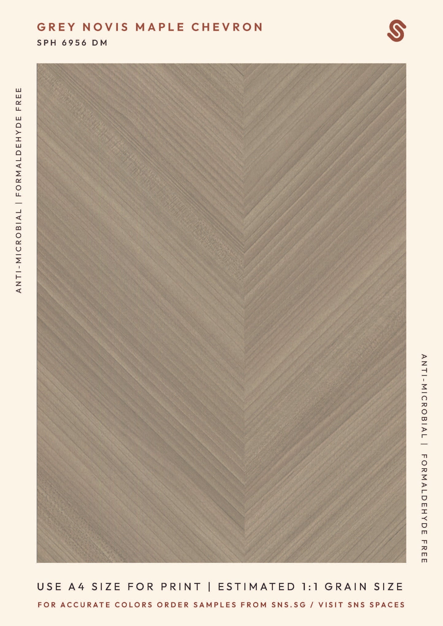 Grey Novis Maple Chevron