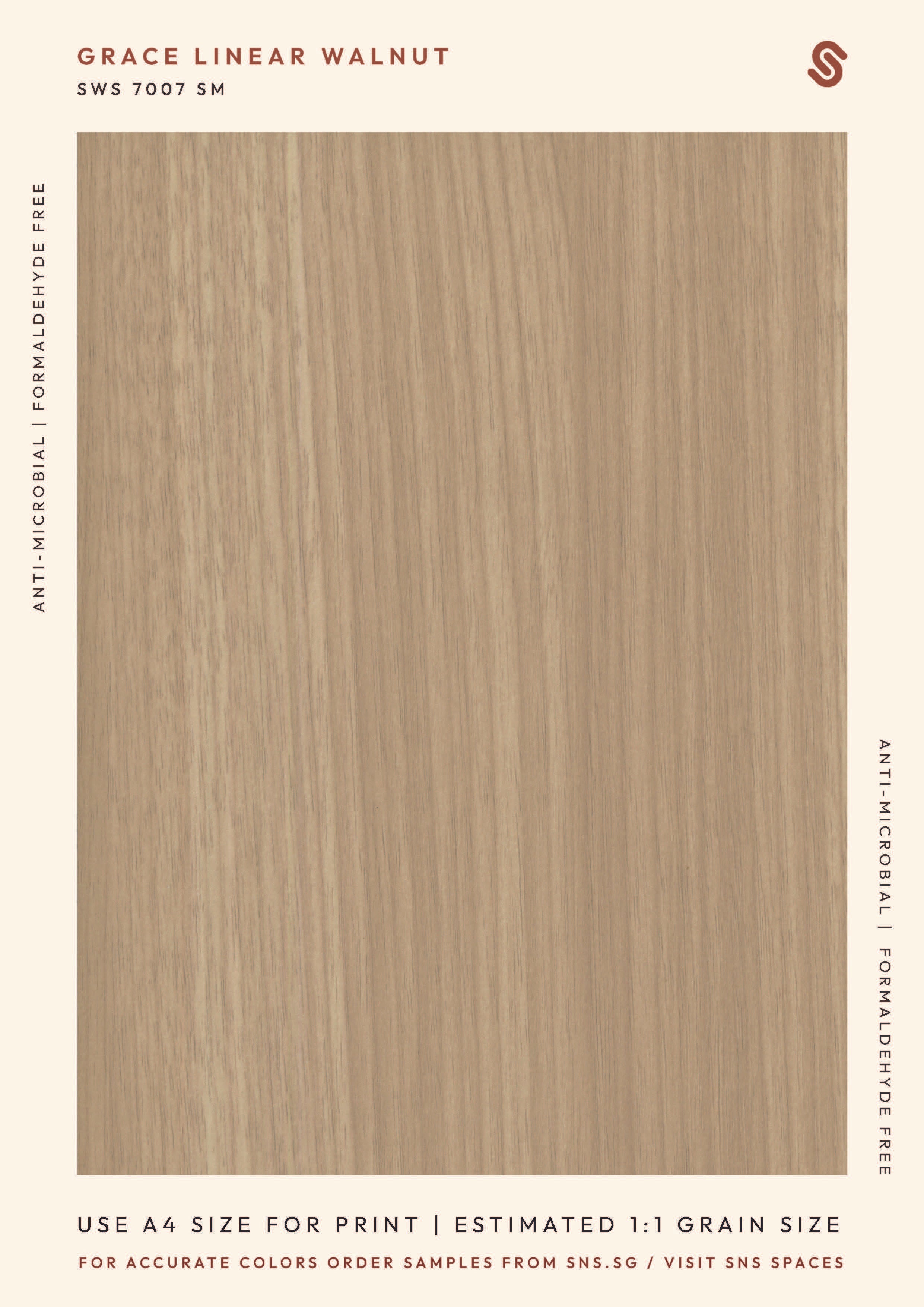 Grace Linear Walnut (10ft) – SNS Laminates