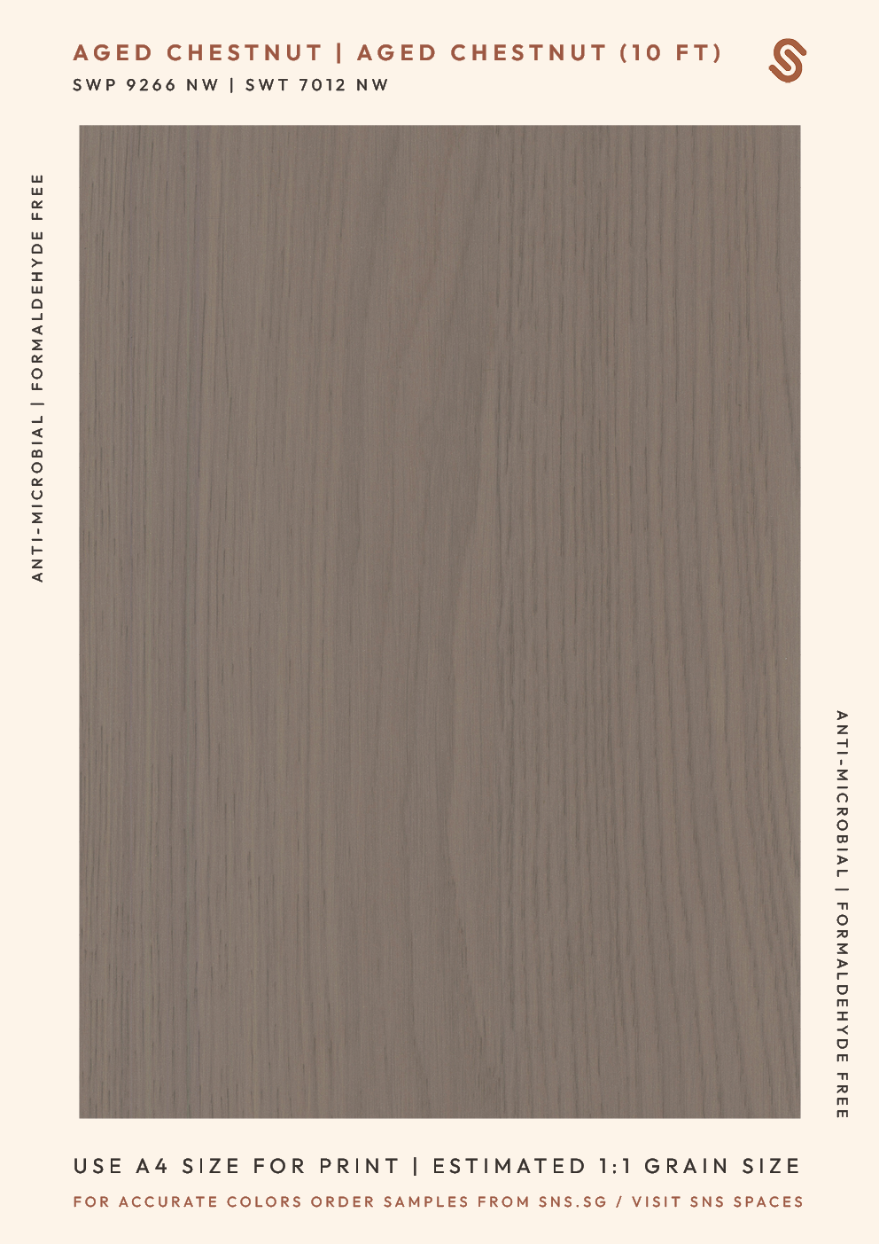 Aged Chestnut (10ft)